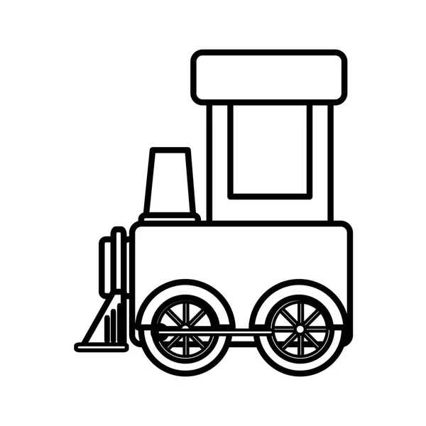 Şirin tren oyuncak simgesi — Stok Vektör