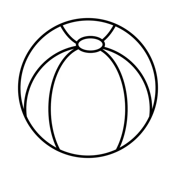 Plastové izolované ikona balónku — Stockový vektor