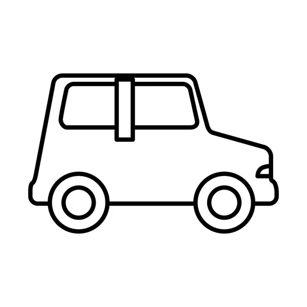 Pequeño icono de juguete de coche — Vector de stock