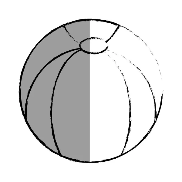 Balloon plastic isolated icon — Stock Vector