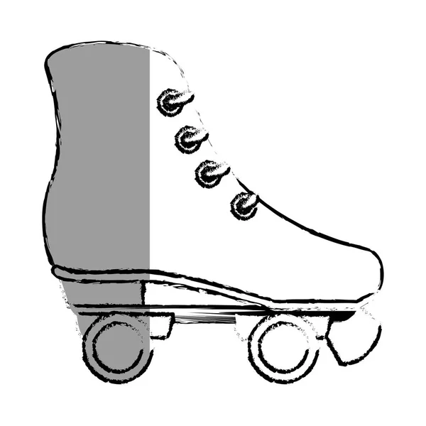 Schaatsen wielen geïsoleerde pictogram — Stockvector