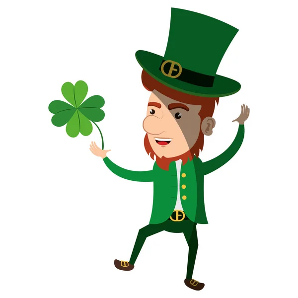 Irish elf character comic — Stock Vector