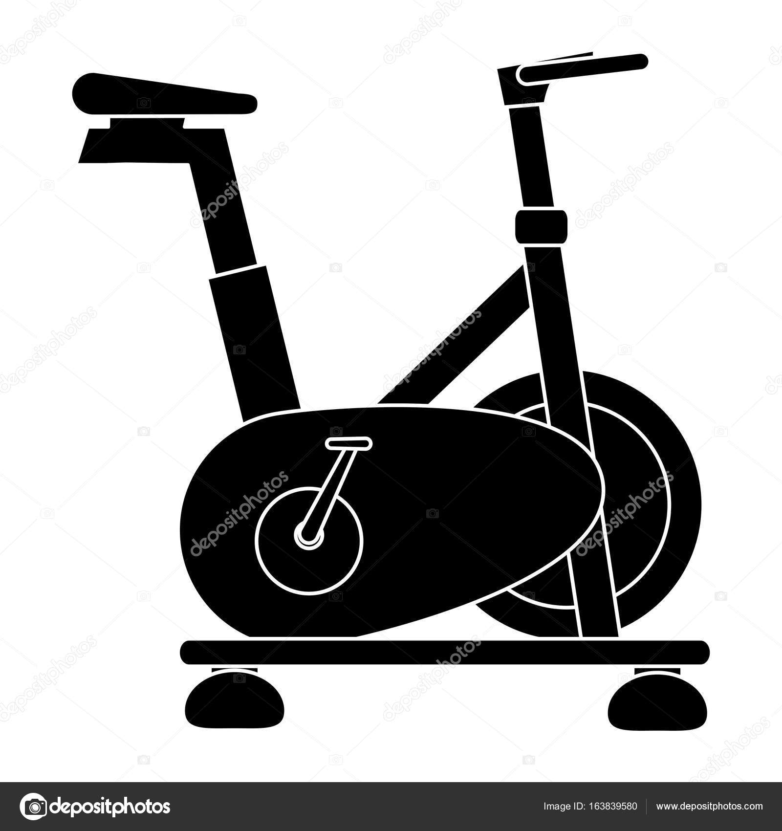 icono aislado de bicicleta de spinning — Vector de stock © yupiramos