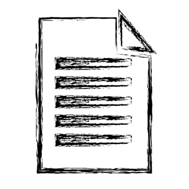 Belge kağıt izole simgesi