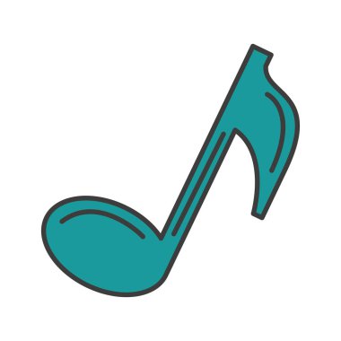 müzik Not izole simgesi