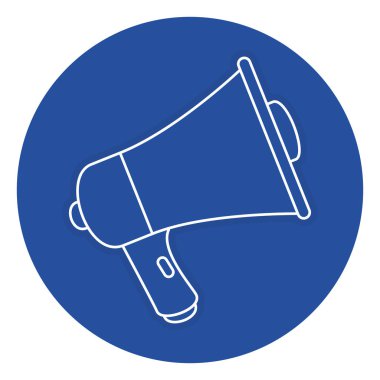 izole megafon ses simgesini