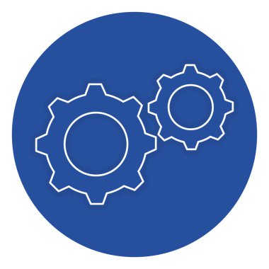 Gears'ı makine izole simgesi