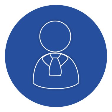 işadamı avatar izole simgesi