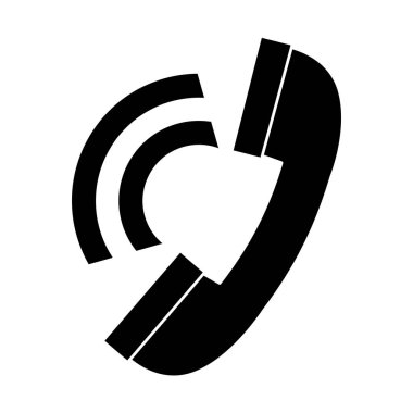 telefon hizmeti izole simgesi