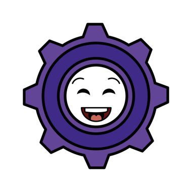 Gears'ı makine kawaii karakter