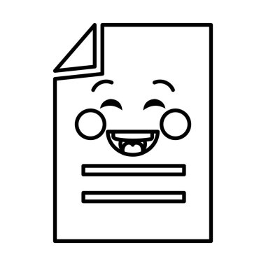 Belge kağıt kawaii karakter