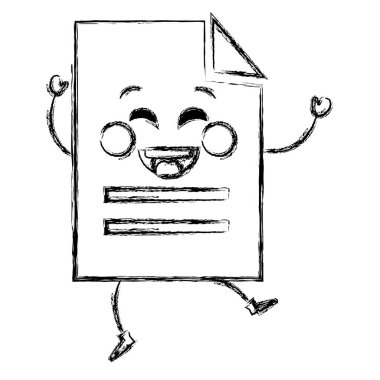 Belge kağıt kawaii karakter