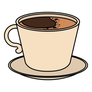kahve fincan izole simgesi