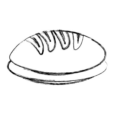 lezzetli ekmek izole simgesi