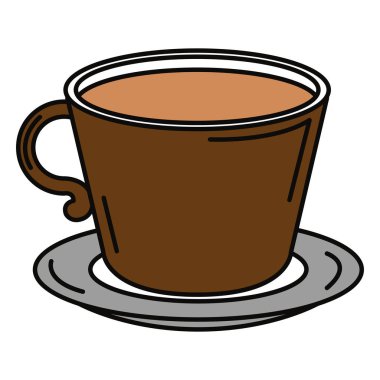 kahve fincan izole simgesi