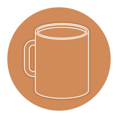 kahve fincan izole simgesi