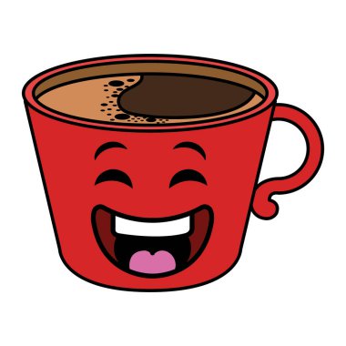 Kahve Kupası kawaii karakter