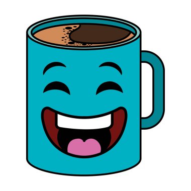 Kahve Kupası kawaii karakter