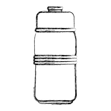 şişe spor salonu izole simgesi