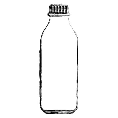 plastik şişe izole simgesi