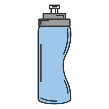 şişe spor salonu izole simgesi