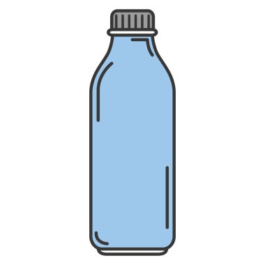 plastik şişe izole simgesi