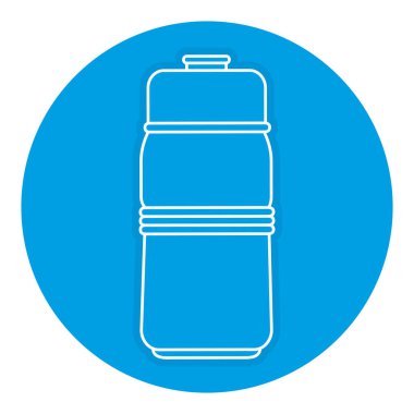 şişe spor salonu izole simgesi