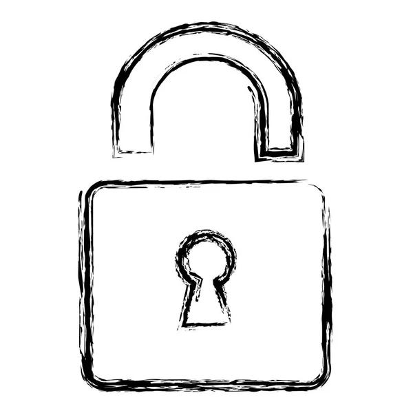 安全なセキュリティで保護された南京錠のアイコン — ストックベクタ