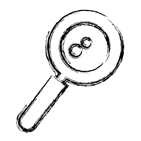 Search magnifying glass icon — Stock Vector