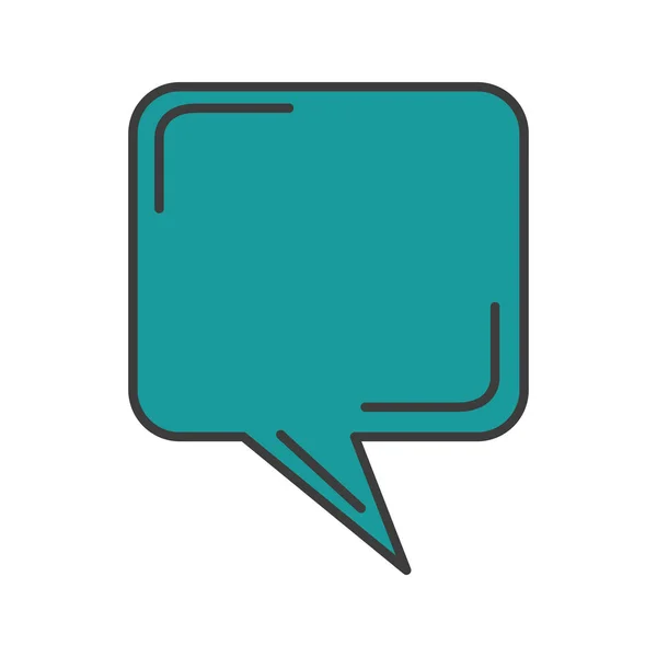 Speech bubble message icon — Stock Vector