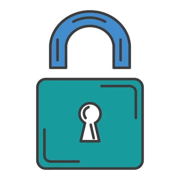 Icône de cadenas sécurisé sûr — Image vectorielle