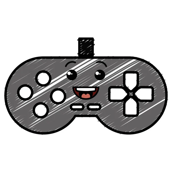 ビデオ ゲームの制御のカワイイ文字 — ストックベクタ
