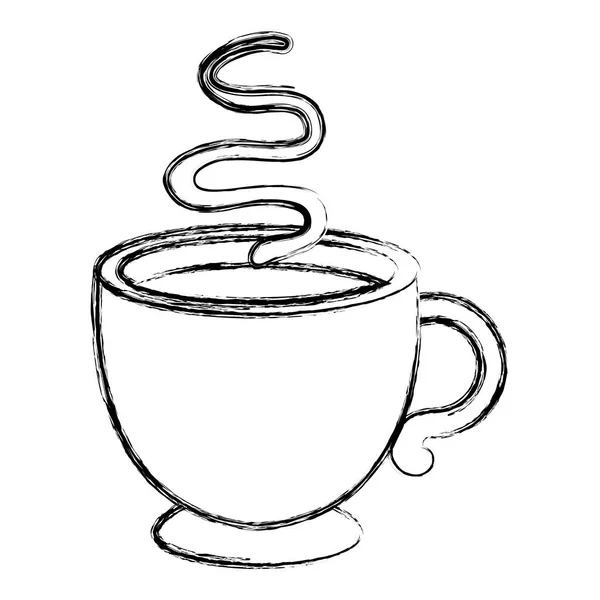 Tazza di caffè icona calda — Vettoriale Stock