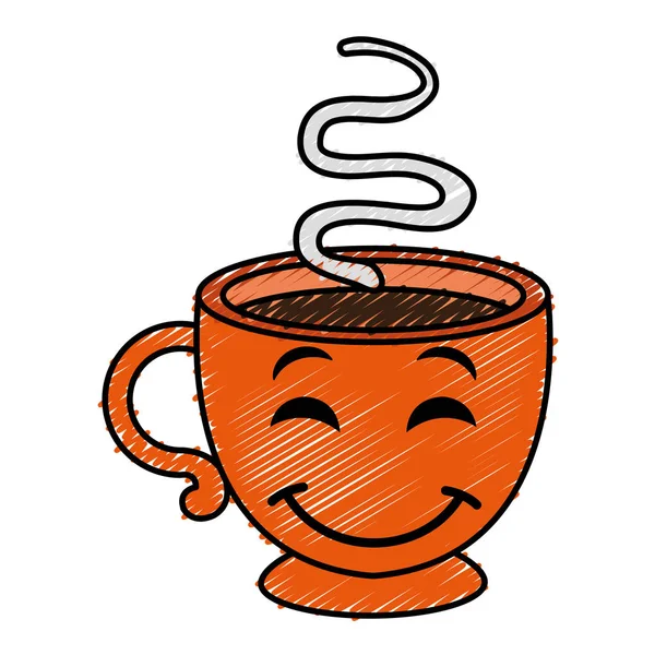 kahve fincan sıcak kawaii karakter