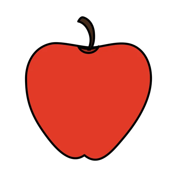 Apfel frisches Obst Symbol — Stockvektor