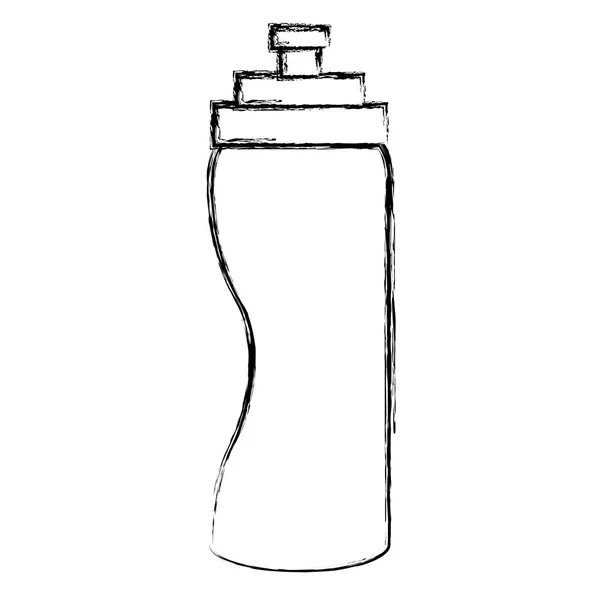 Botella gimnasio aislado icono — Archivo Imágenes Vectoriales