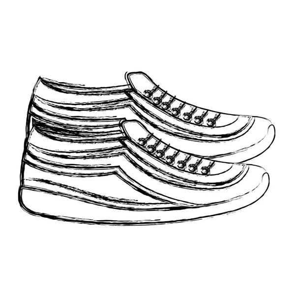 Zapatos deportivos icono aislado — Archivo Imágenes Vectoriales