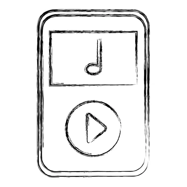 Musikspelare mp3 ikon — Stock vektor