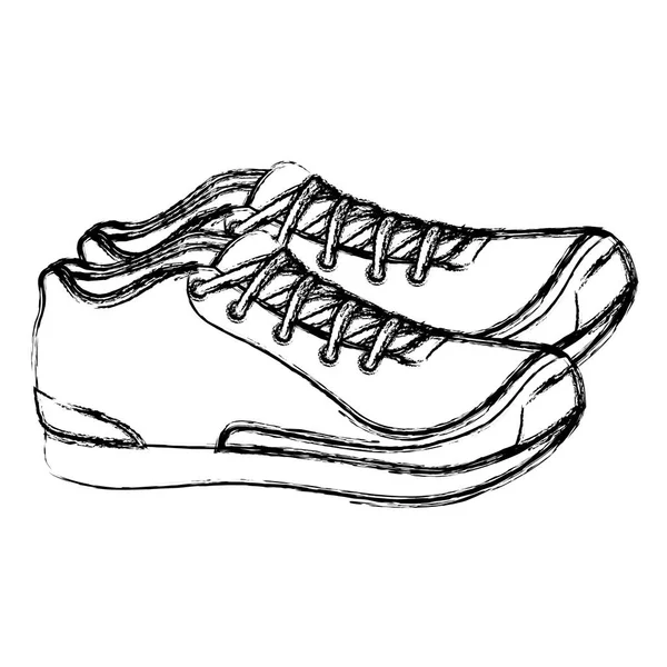 스포츠 신발 고립 된 아이콘 — 스톡 벡터