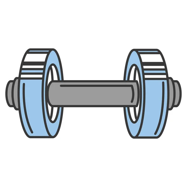 Weight lifting device gym — Stock Vector