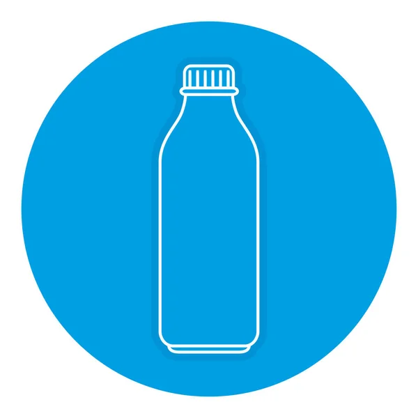 Πλαστικό μπουκάλι απομονωμένες εικονίδιο — Διανυσματικό Αρχείο