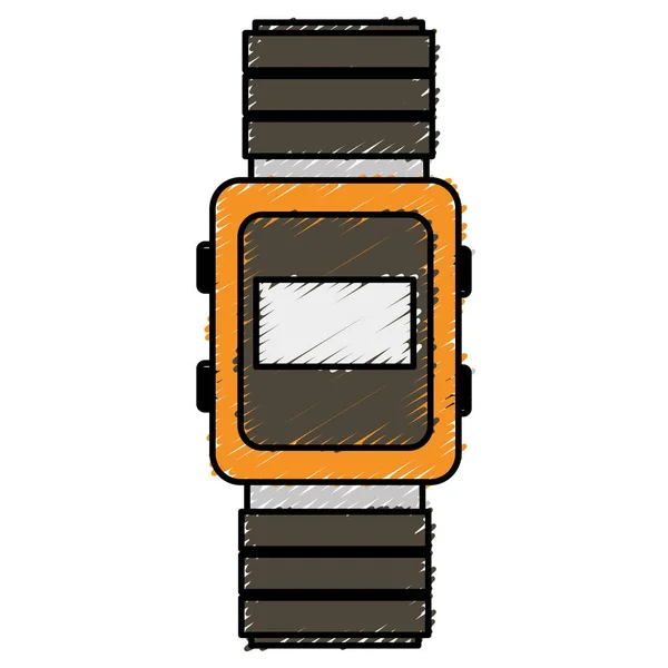 Wristle watch isolated icon — Stock Vector