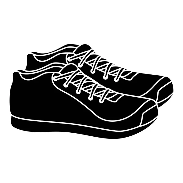 体育鞋孤立的图标 — 图库矢量图片