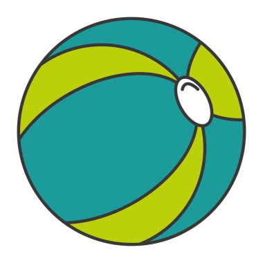 plastik balon izole simgesi