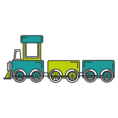 Tren oyuncak izole simgesi
