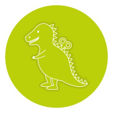 t-rex oyuncak izole simgesi