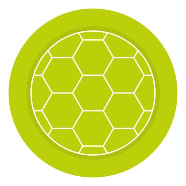 Futbol balon izole simgesi