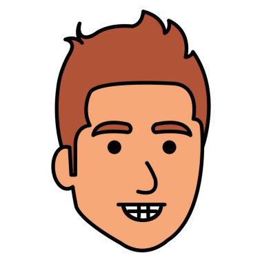 genç adam baş avatar karakter