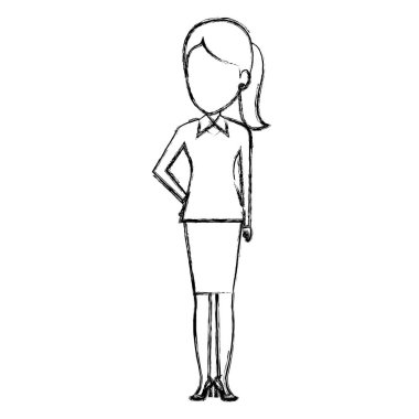 güzel iş kadını avatar karakter