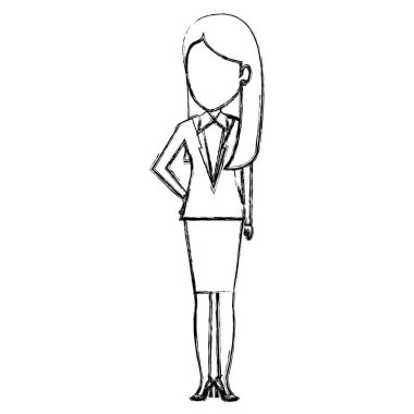 güzel iş kadını avatar karakter